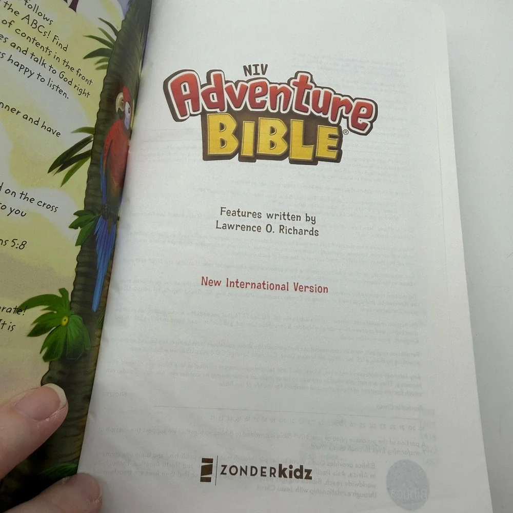 NIV Adventure Bible for Kids Blue Leathersoft New International version